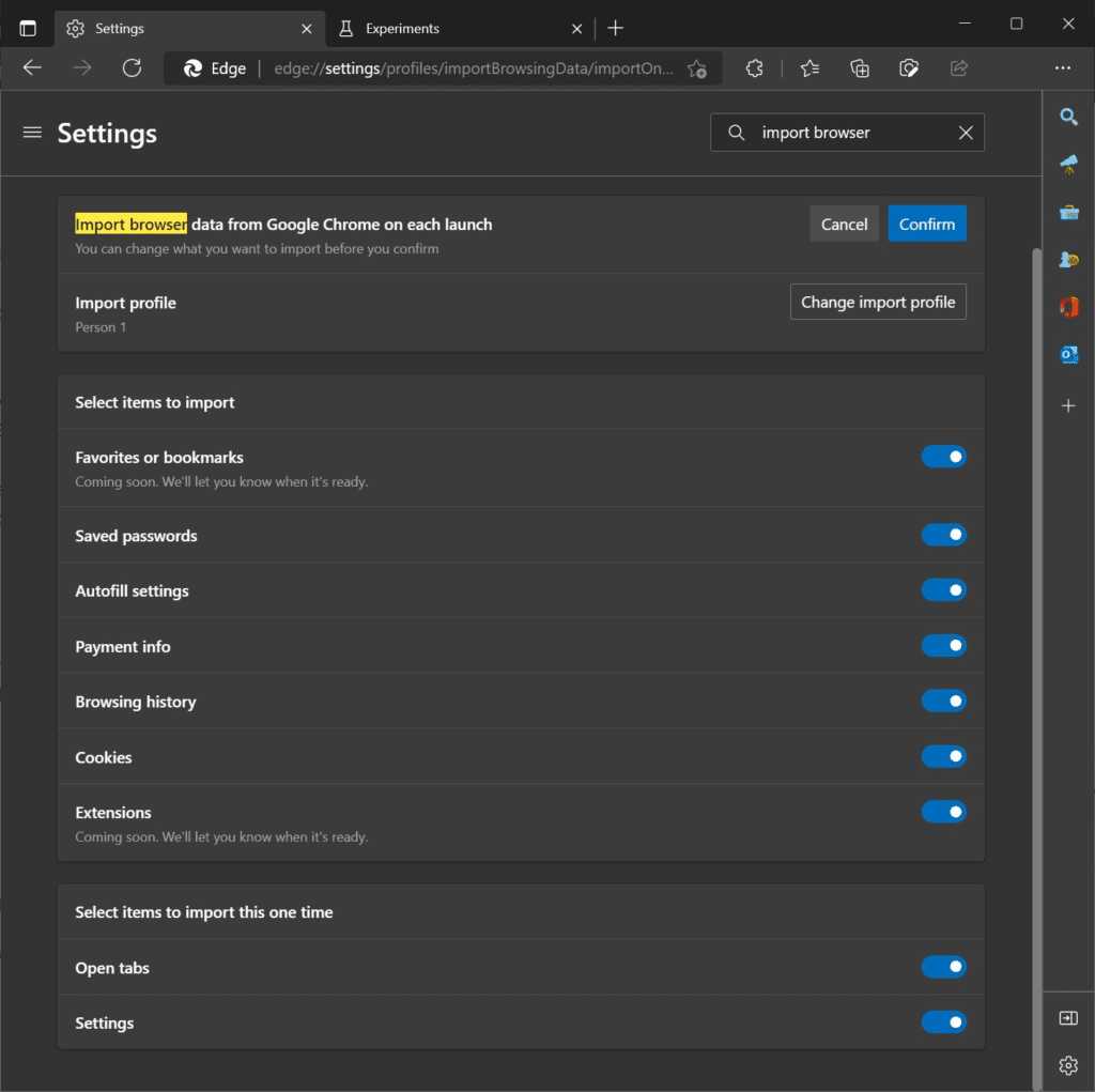 New Feature of Microsoft Edge: Constant Data Fetch from Chrome